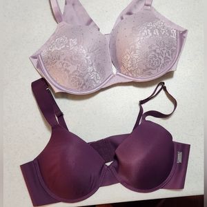 38 c bras, purple, lavendar
